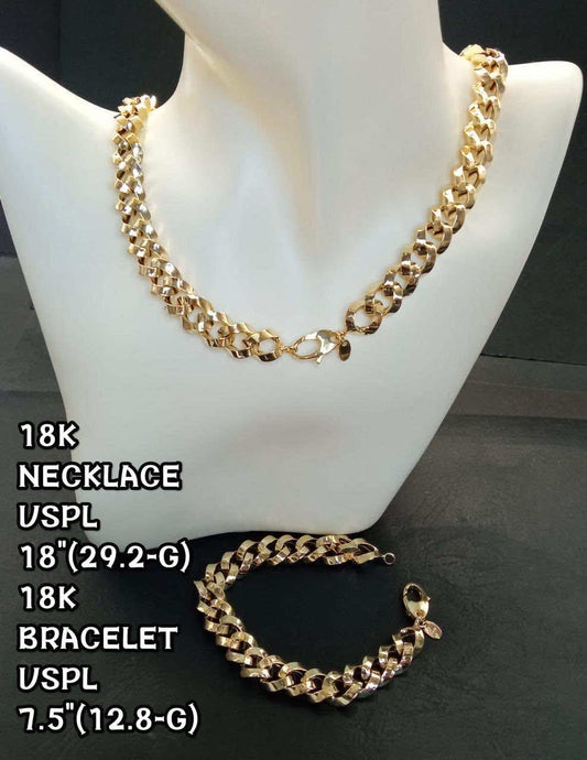 18k Set Necklace/Bracelet - Andrea-OZ