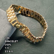 18k/23.4g Rolex type Bracelet - Andrea-OZ