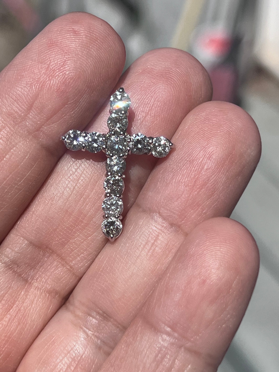 2caratDiamondCross Pendant in Platinum
