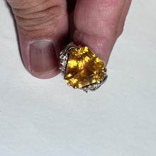 Citrine & Diamond Ring