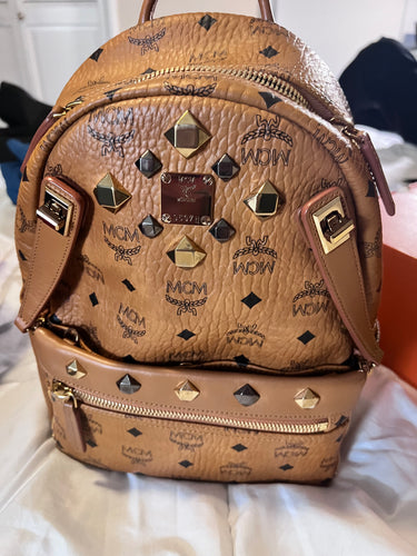 Backpack Leather Original MCM Used