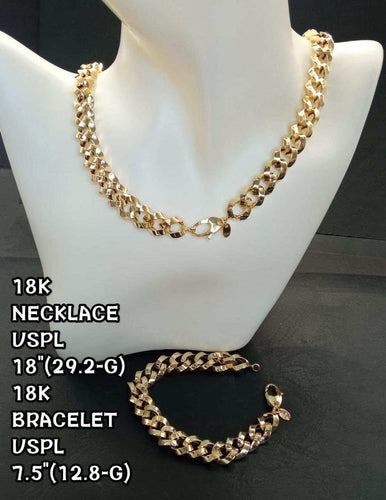 18k Set Necklace/Bracelet