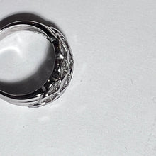 Solid Platinum & Diamond Ring