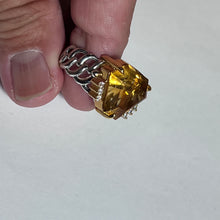 Citrine & Diamond Ring