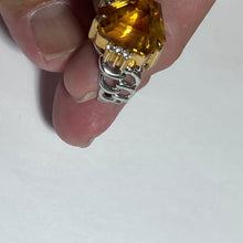 Citrine & Diamond Ring