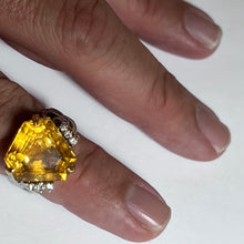 Citrine & Diamond Ring