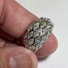 Solid Platinum & Diamond Ring