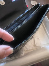 Chanel Cholate Bar Flap Bag Black Patent Leather/Pre Owned - Andrea-OZ