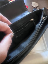 Chanel Cholate Bar Flap Bag Black Patent Leather/Pre Owned - Andrea-OZ