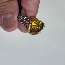Citrine & Diamond Ring - Andrea-OZ