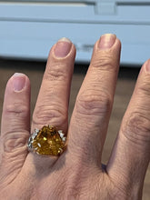 Citrine & Diamond Ring - Andrea-OZ