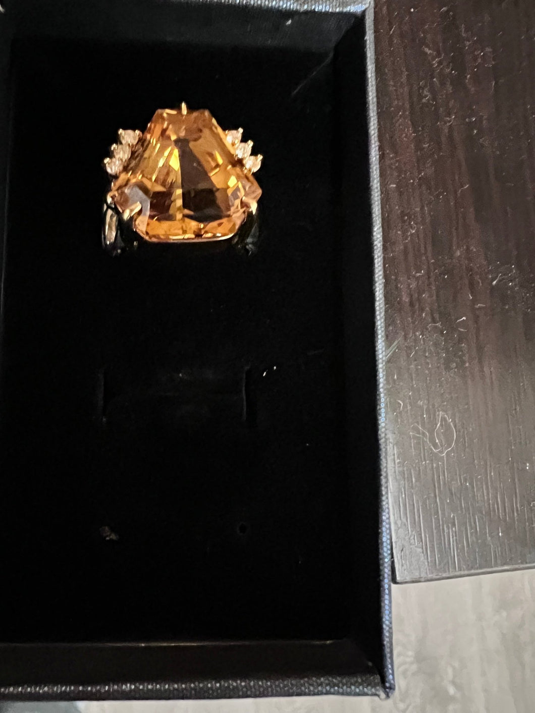 Citrine & Diamond Ring - Andrea-OZ