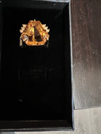 Citrine & Diamond Ring - Andrea-OZ