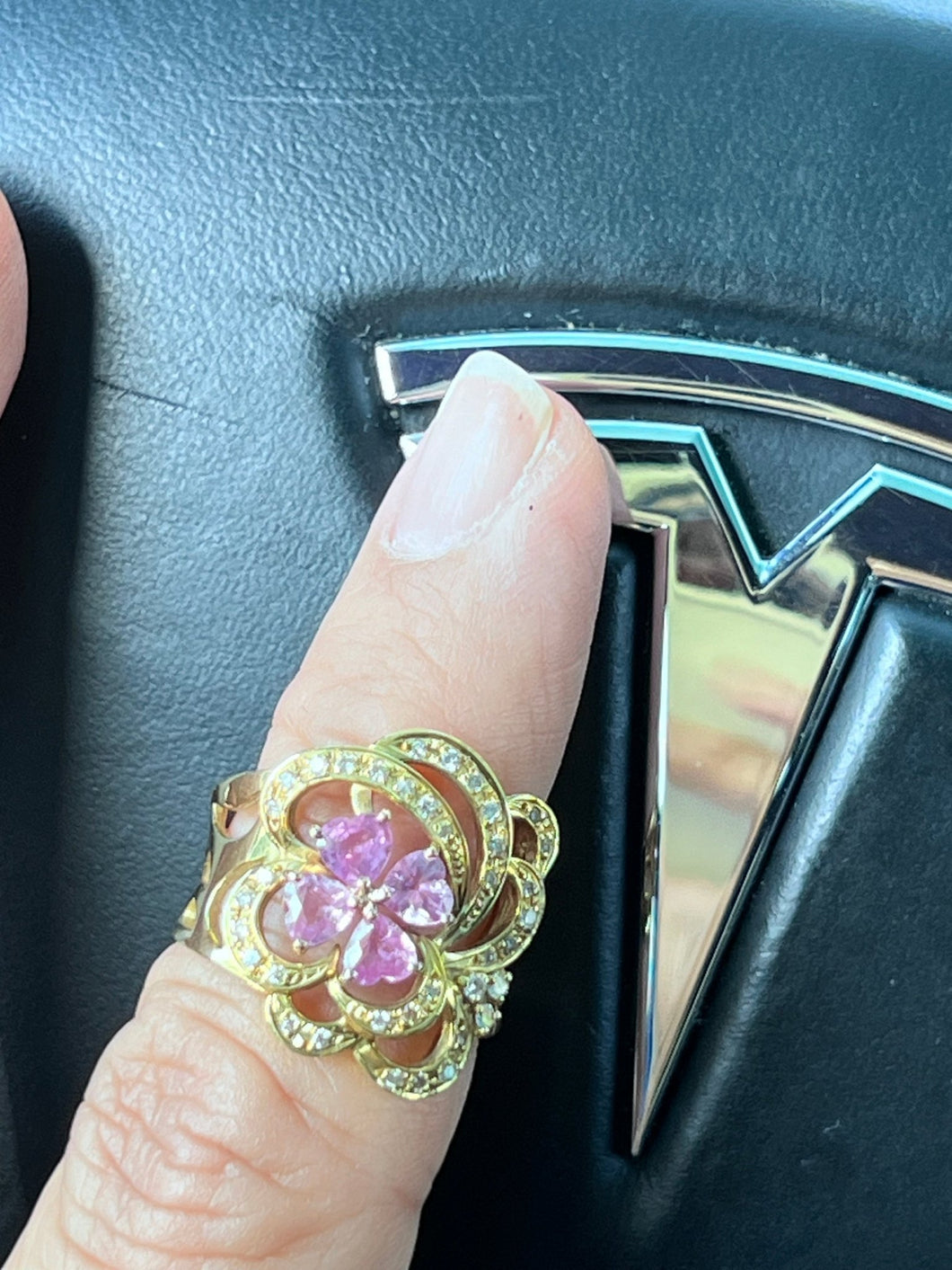 Pink Sapphire Ring - Andrea-OZ