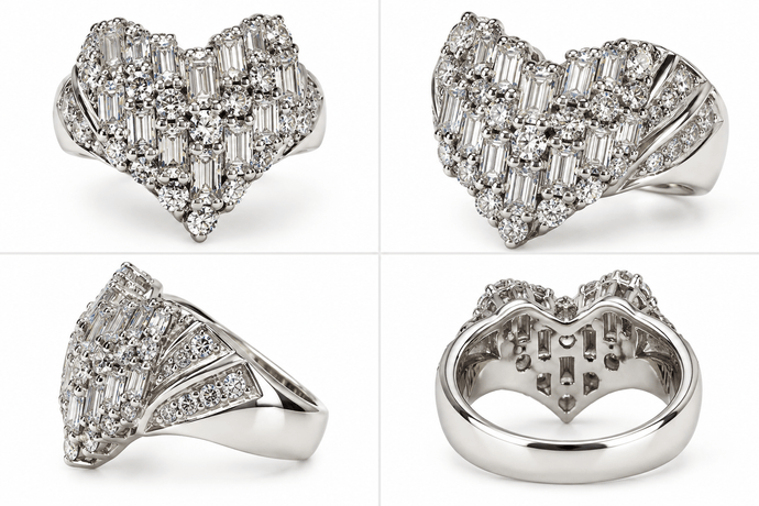 Vring 2.01 carat Real Diamond in Platinum 900 - Andrea-OZ