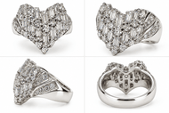 Vring 2.01 carat Real Diamond in Platinum 900 - Andrea-OZ
